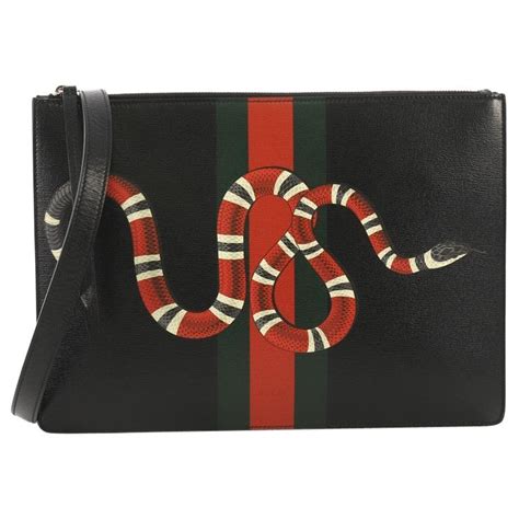 gucci snake messenger bag